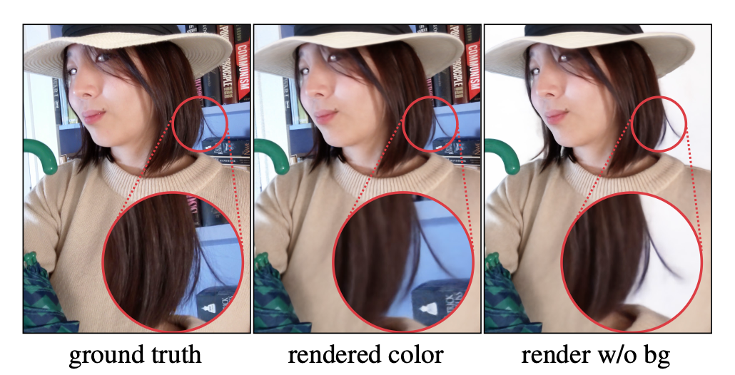 Grid comparing head rotation and smile reconstruction at different frequency settings.